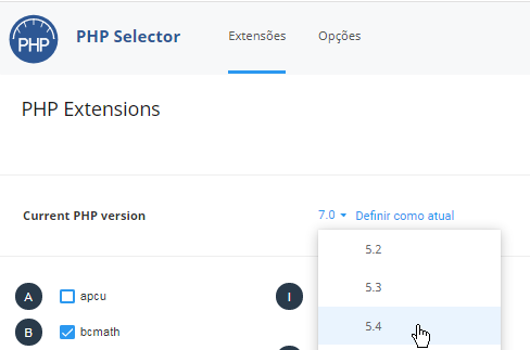 Seletor PHP DirectAdmin