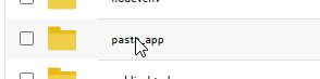 Pasta Aplicativo Node.js Painel DirectAdmin