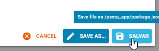 Salvando Arquivo painel DirectAdmin