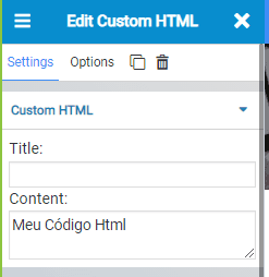 Código HTML SitePad